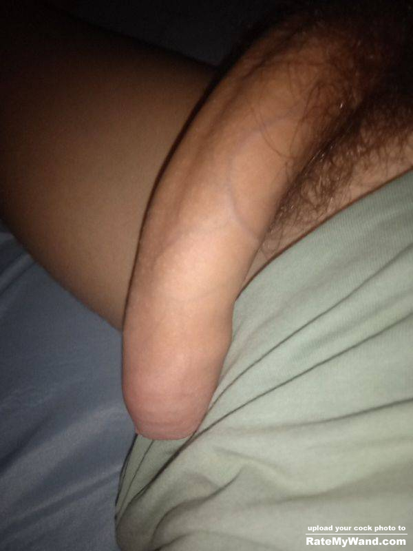 Horny as fuck right now. Add my Kik for unlimited pics - Rate My Wand