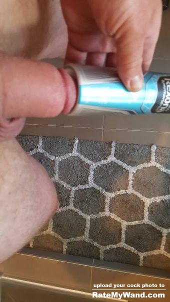 Flacid Thickness 7.5inch Long. Thicker than a deodorant can. - Rate My Wand