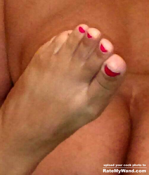 Put your hard white cock between her soles and cum on her delicious black toes...she loves that! - Rate My Wand