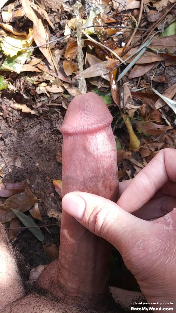 Big penis peeing outside - Rate My Wand